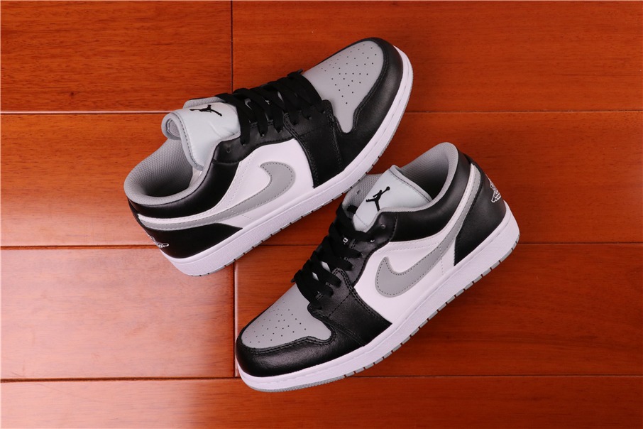 Jordan 1 Low Black White Grey - vstockx