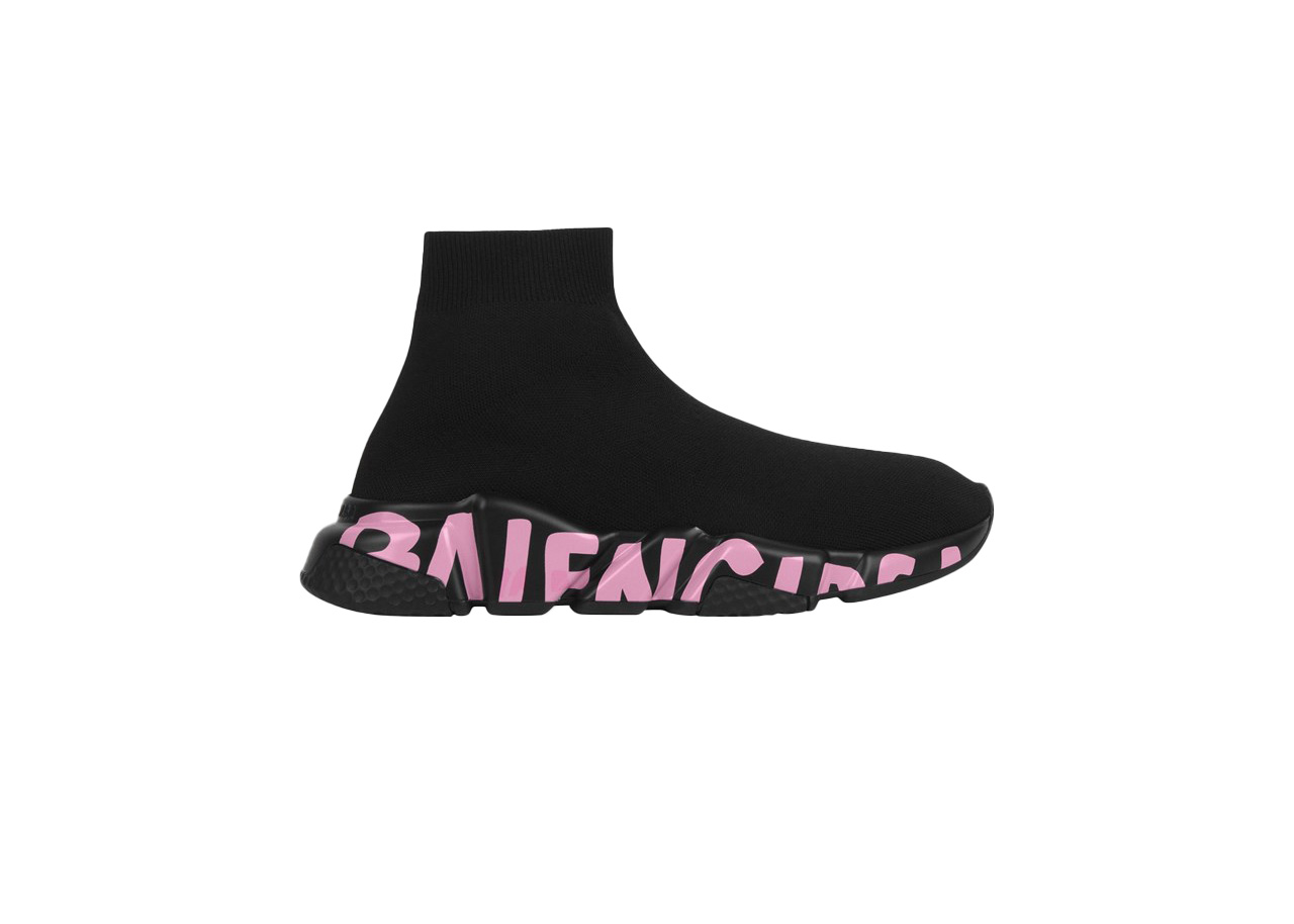 Balenciaga Graffiti Speed Black Pink (Women's) - vstockx