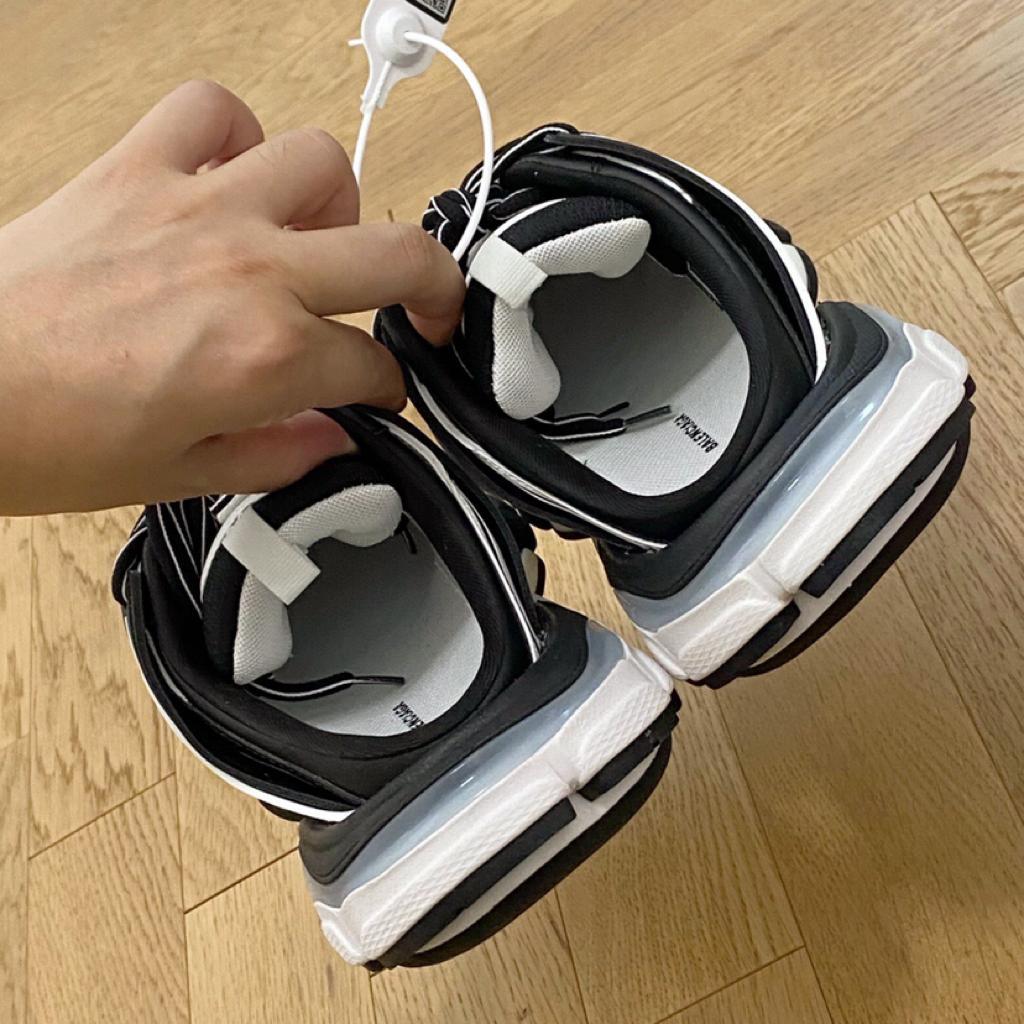 Balenciaga Track Mule Black White - vstockx