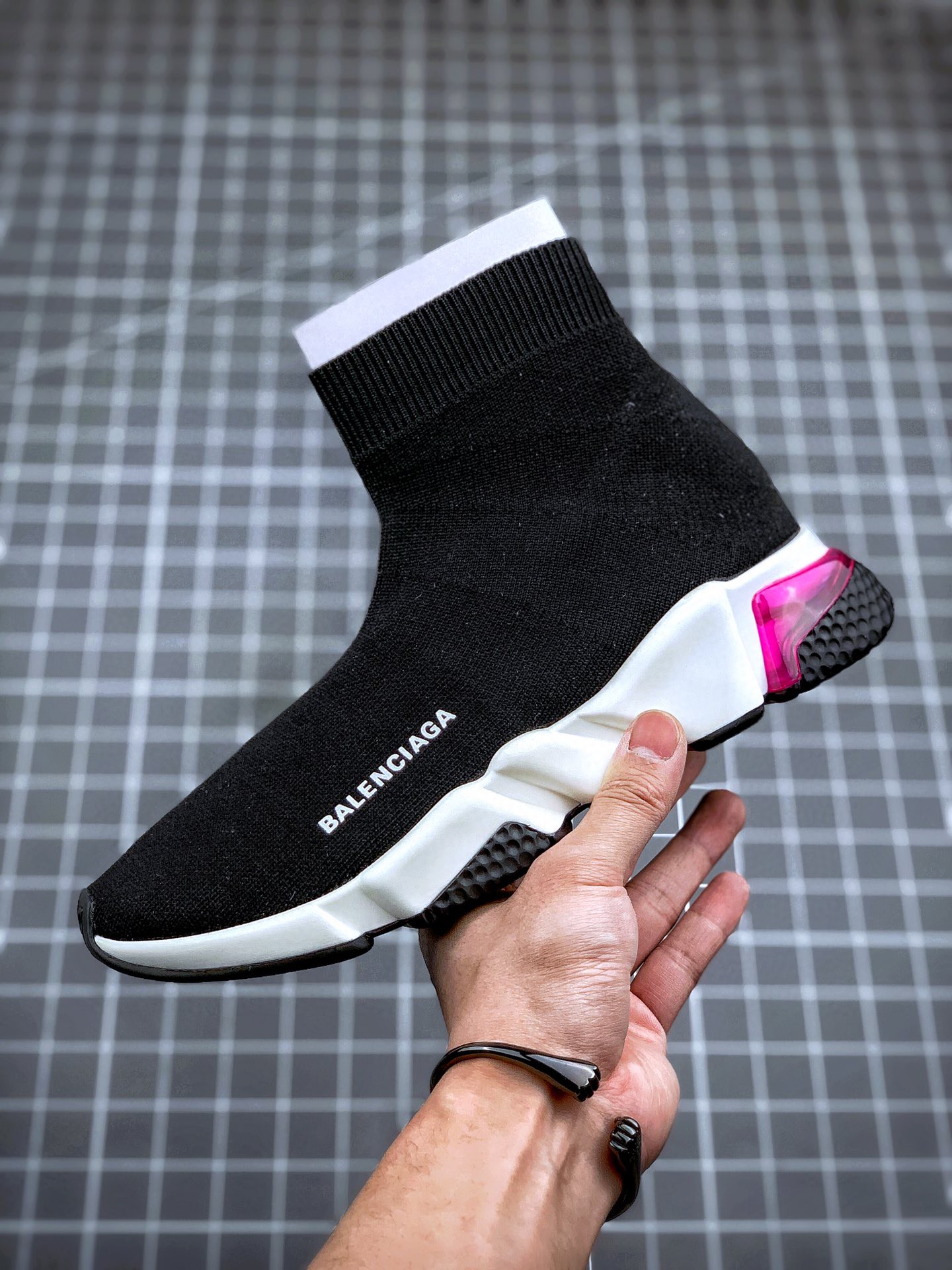 Balenciaga Speed Trainer Clearsole Pink (W) - vstockx