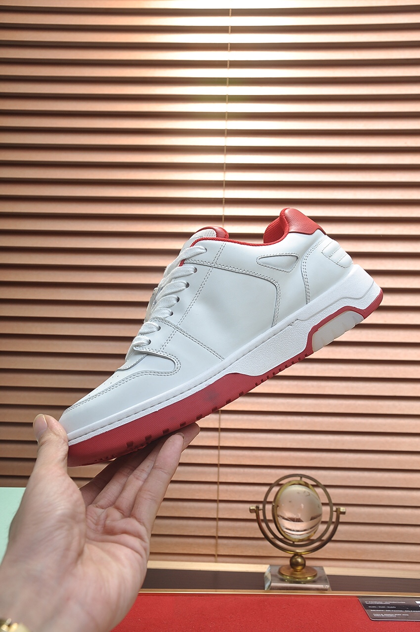 OFF-WHITE OOO Low Out Of Office White Red - vstockx