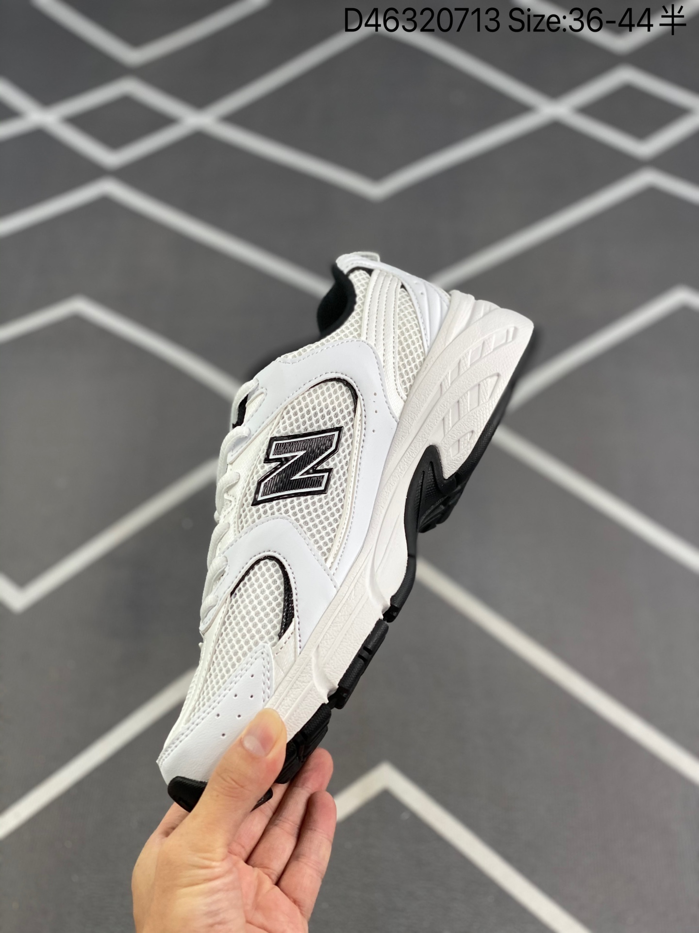 New Balance 530 White Black Details - vstockx
