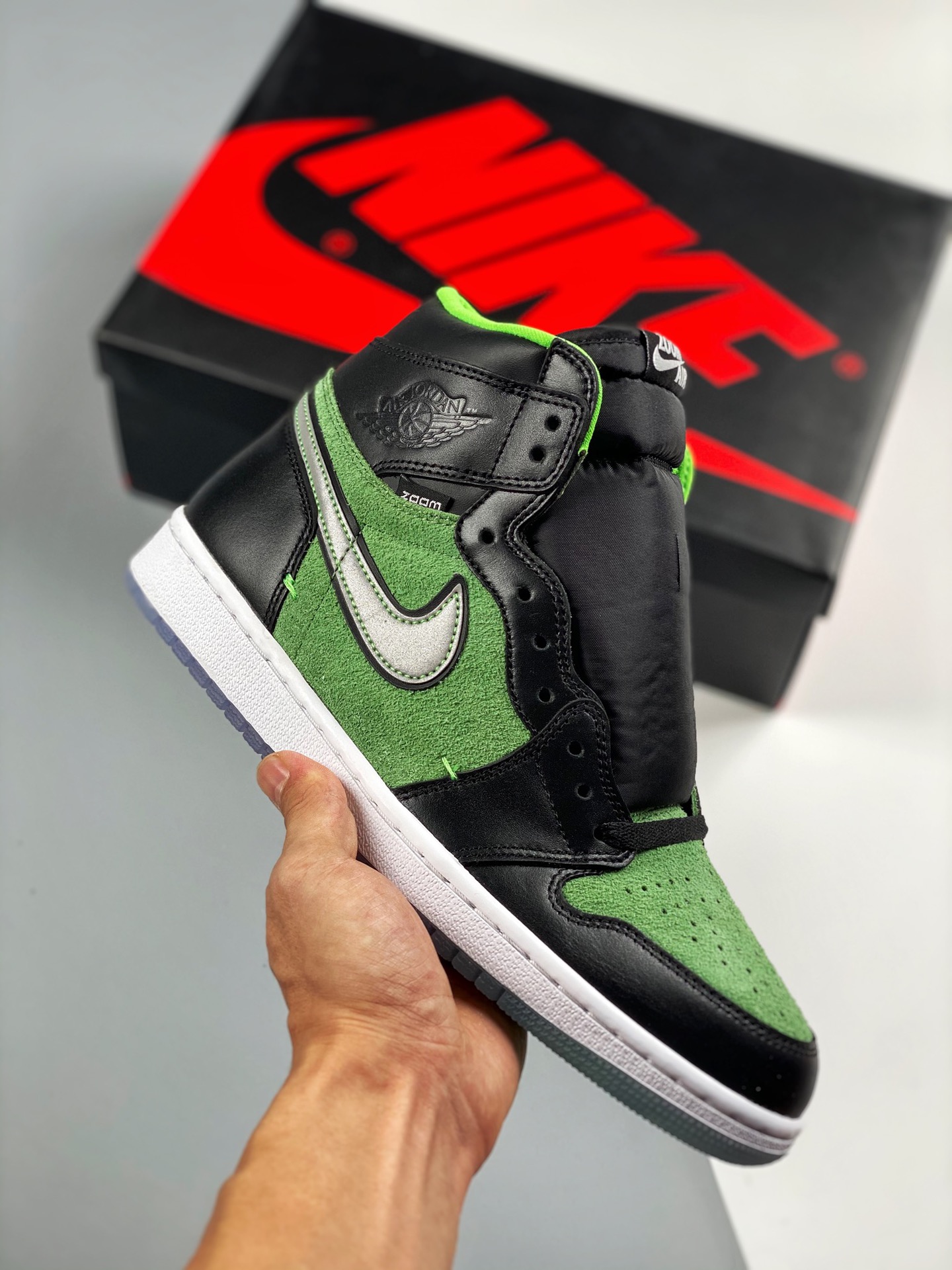 Jordan 1 Retro High Zoom Zen Green - vstockx