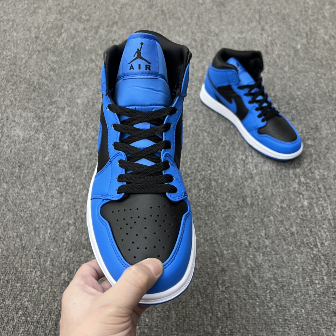 Jordan 1 Mid University Blue Black - vstockx