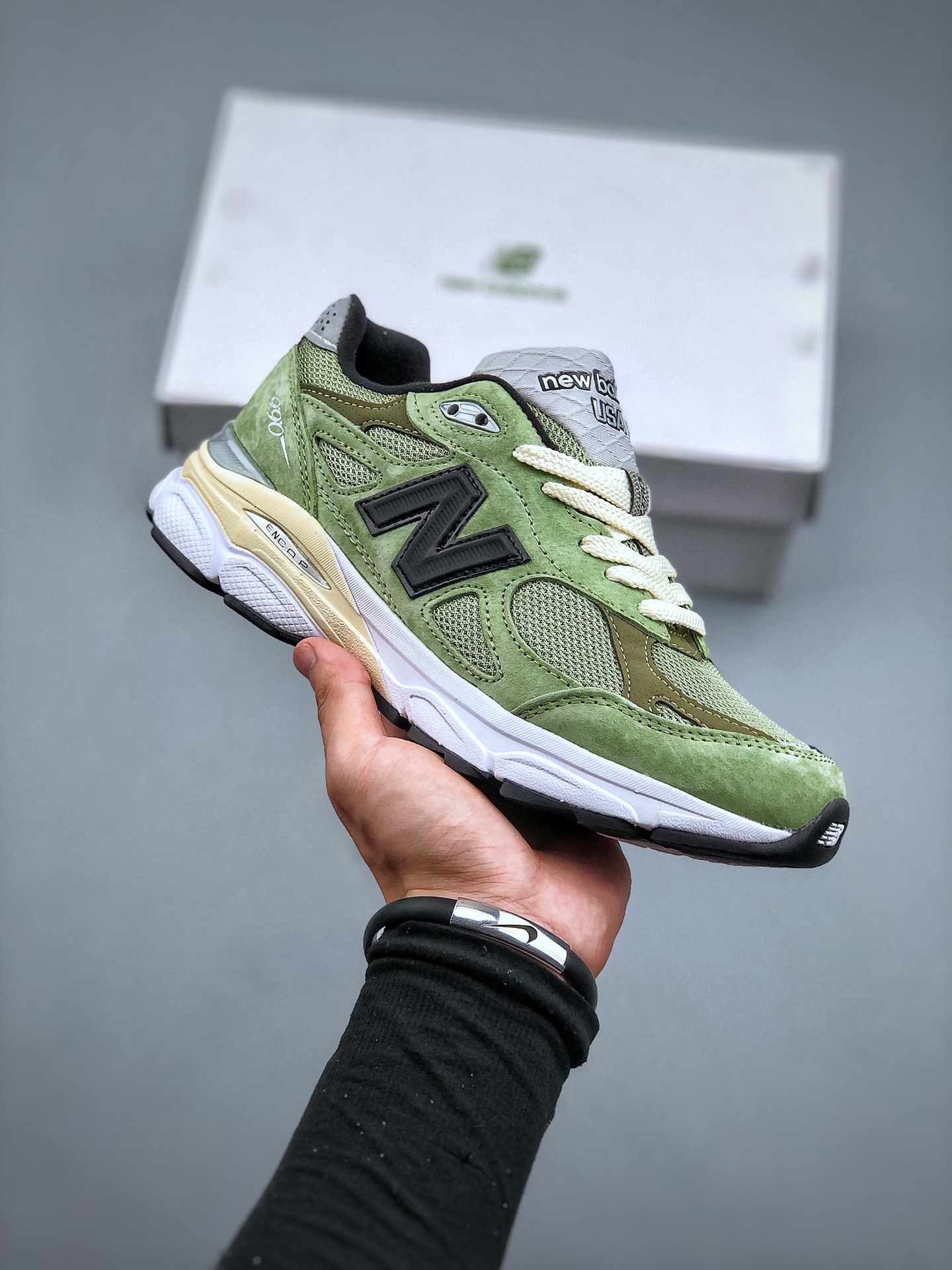 New Balance 990v3 JJJJound Olive - vstockx