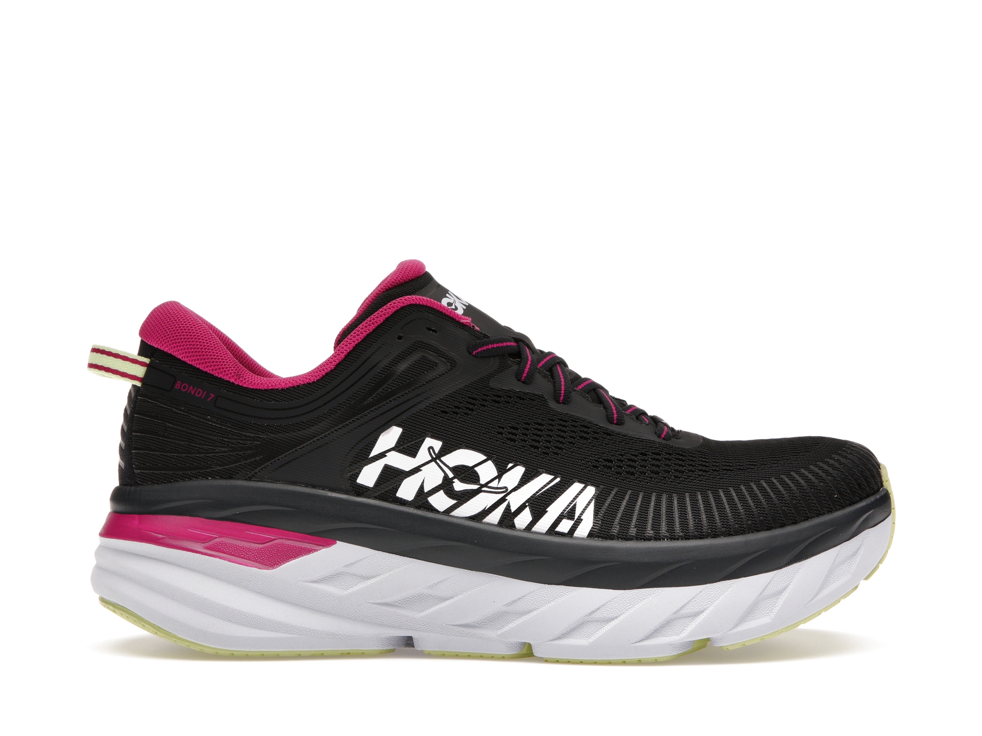 Hoka One One Bondi 7 Blue Graphite Festival Fuchsia (Women's) - vstockx