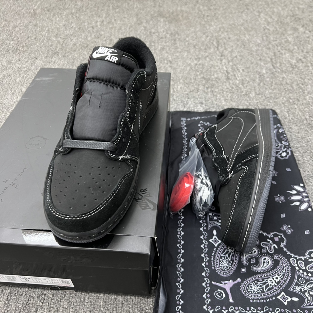 Jordan 1 Retro Low OG SP Travis Scott Black Phantom - vstockx