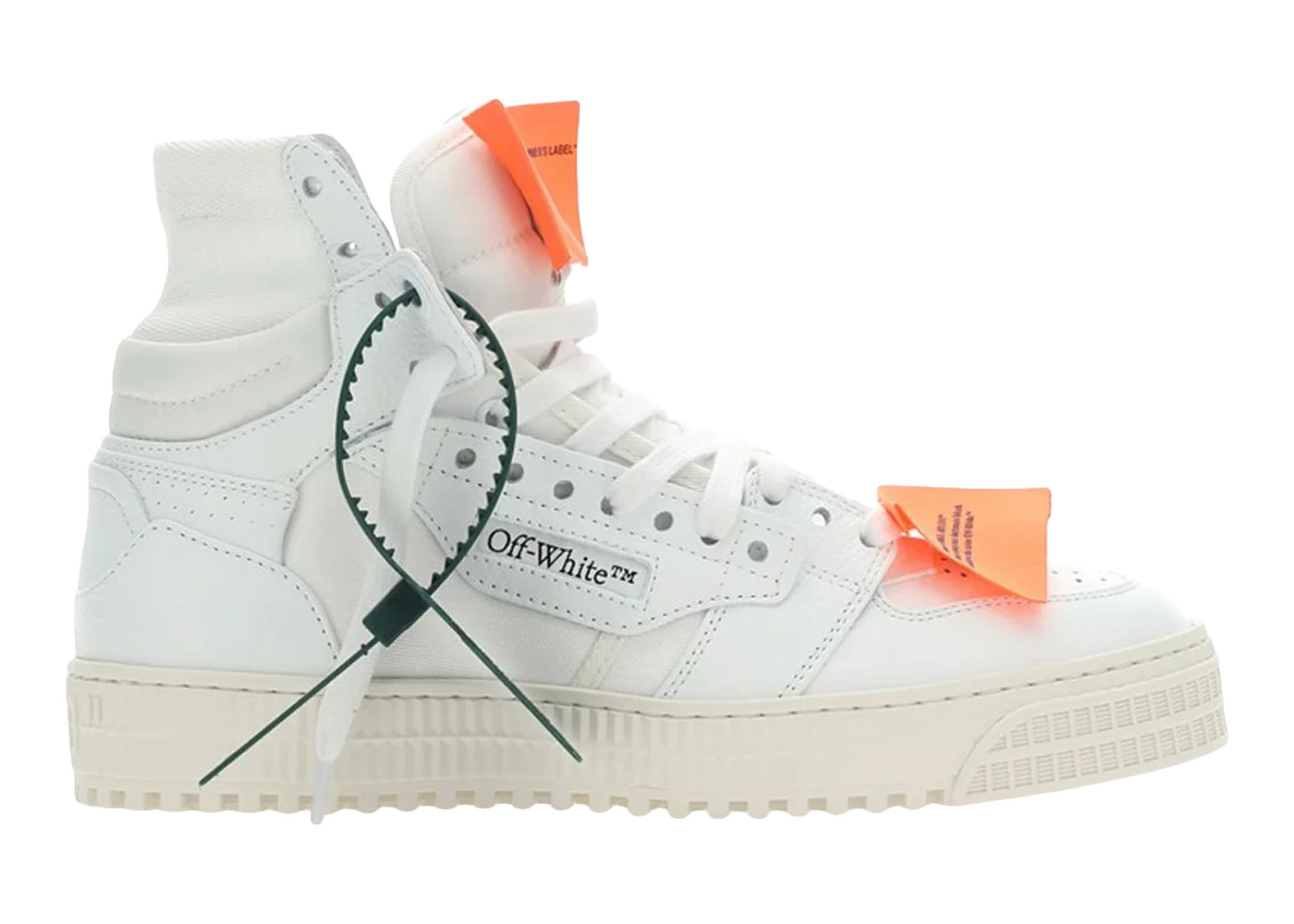 OFF-WHITE Off Court 3.0 Leather White White Orange - vstockx