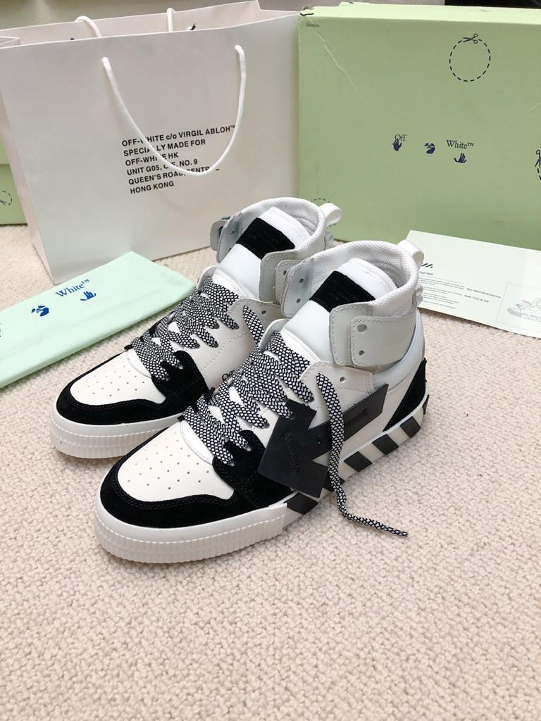OFF-WHITE Vulc High White Black - vstockx