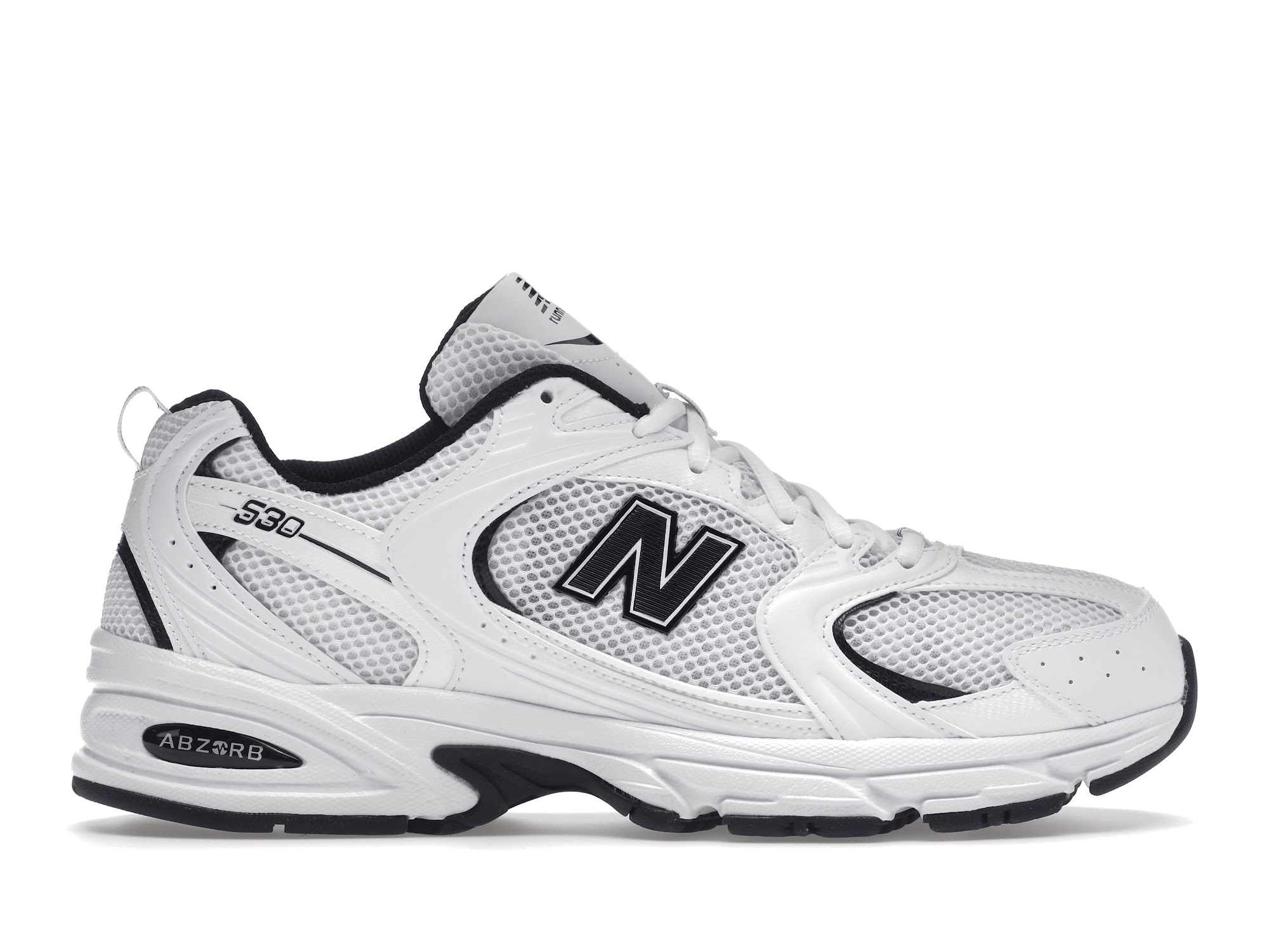 New Balance 530 White Black Details - vstockx