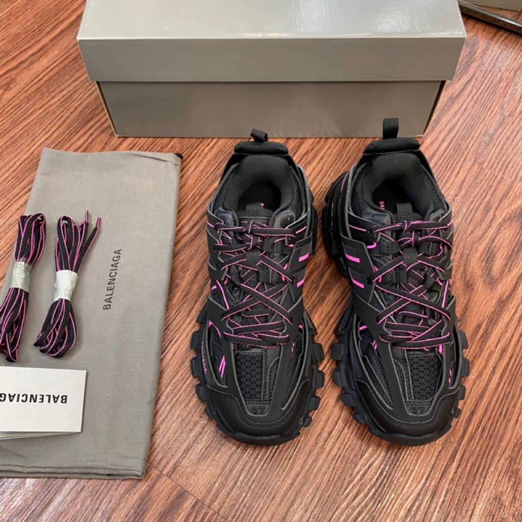 Balenciaga Track Washed Black Pink (W) - vstockx