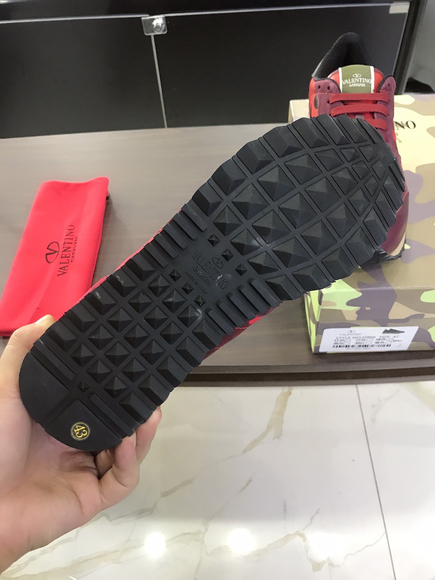 Valentino Garavani Rockrunner camouflage-print sneakers 1 - vstockx