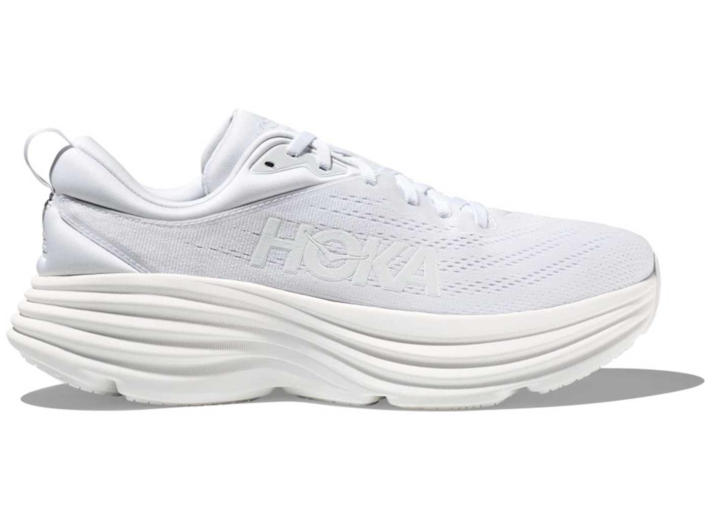 Hoka One One Bondi 8 Triple White - vstockx