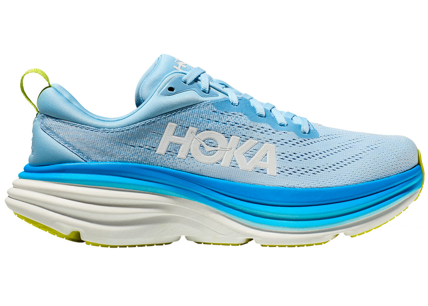 Hoka One One Bondi 8 Airy Blue Diva Blue - vstockx