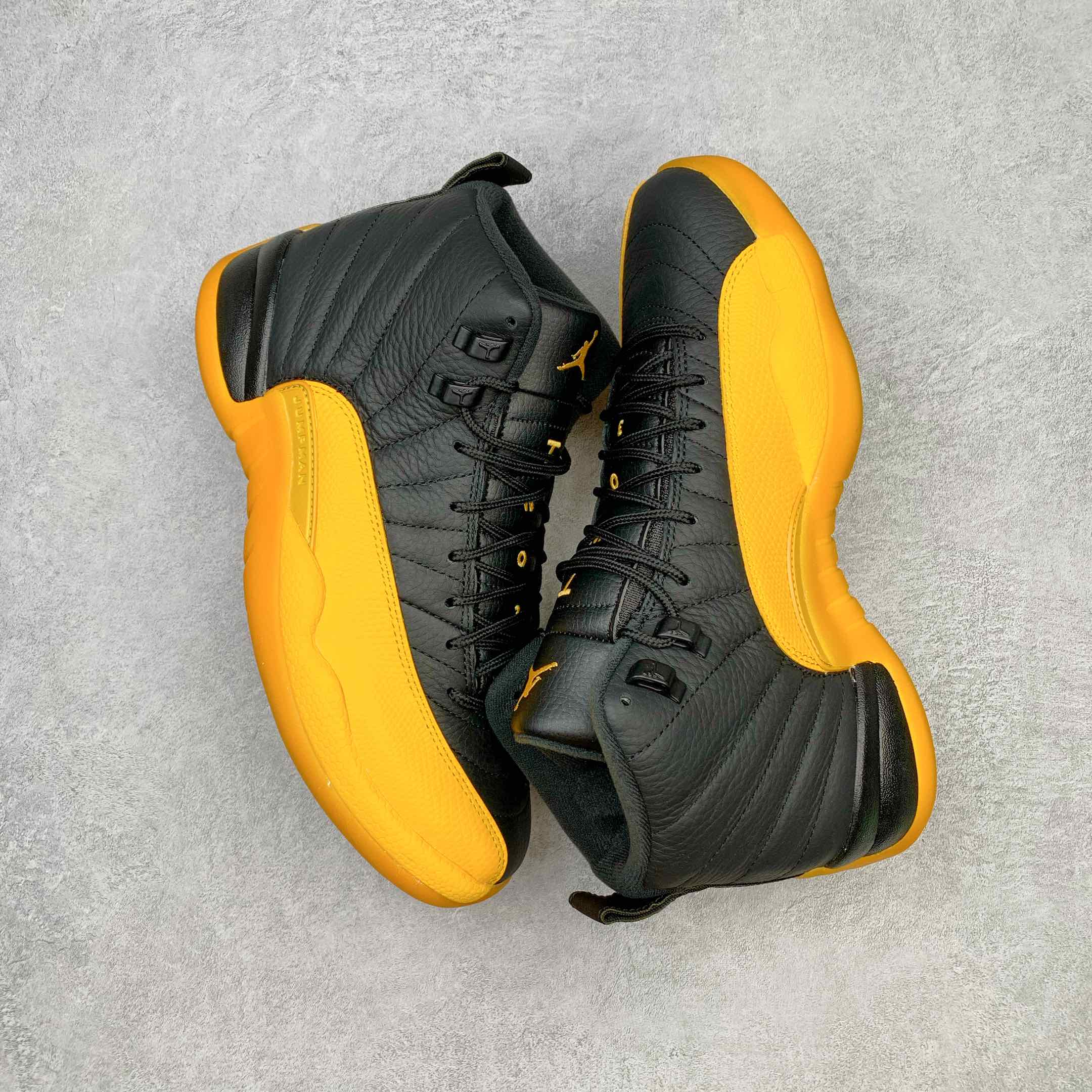 Jordan 12 Retro Black University Gold - vstockx