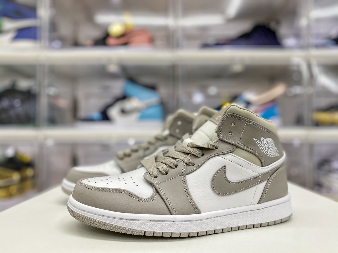 Jordan 1 Mid Linen - vstockx