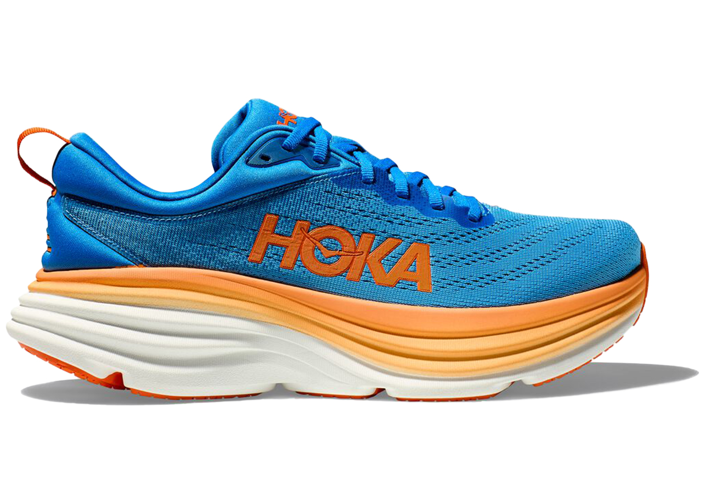 Hoka One One Bondi 8 Coastal Sky Vibrant Orange - vstockx