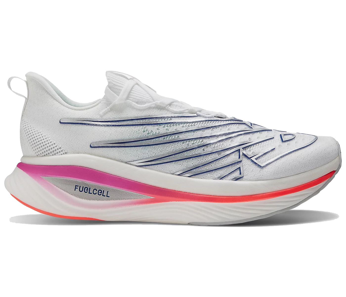 New Balance FuelCell SC Elite V3 White Victory Blue - vstockx