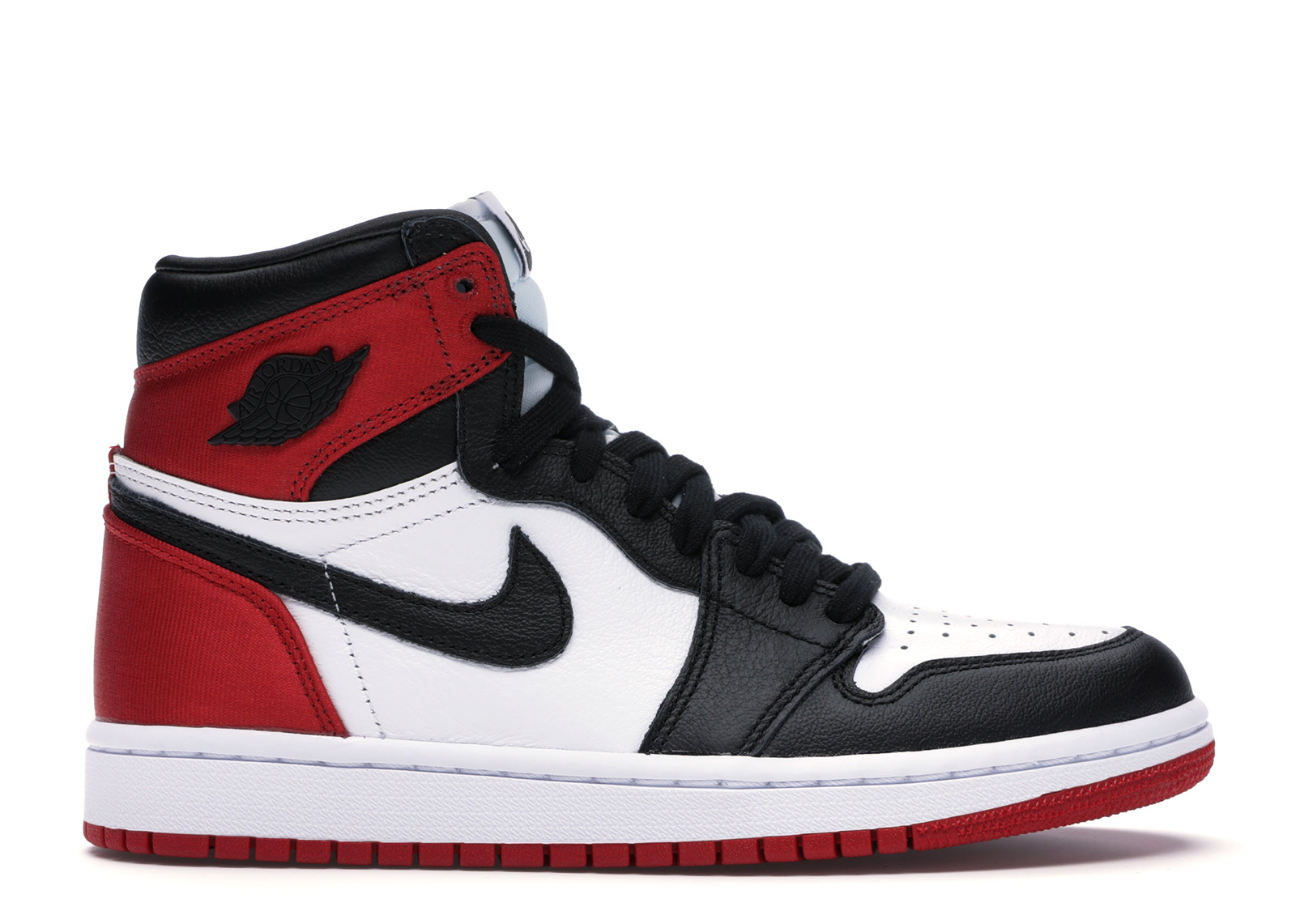 Jordan 1 Retro High Satin Black Toe - vstockx