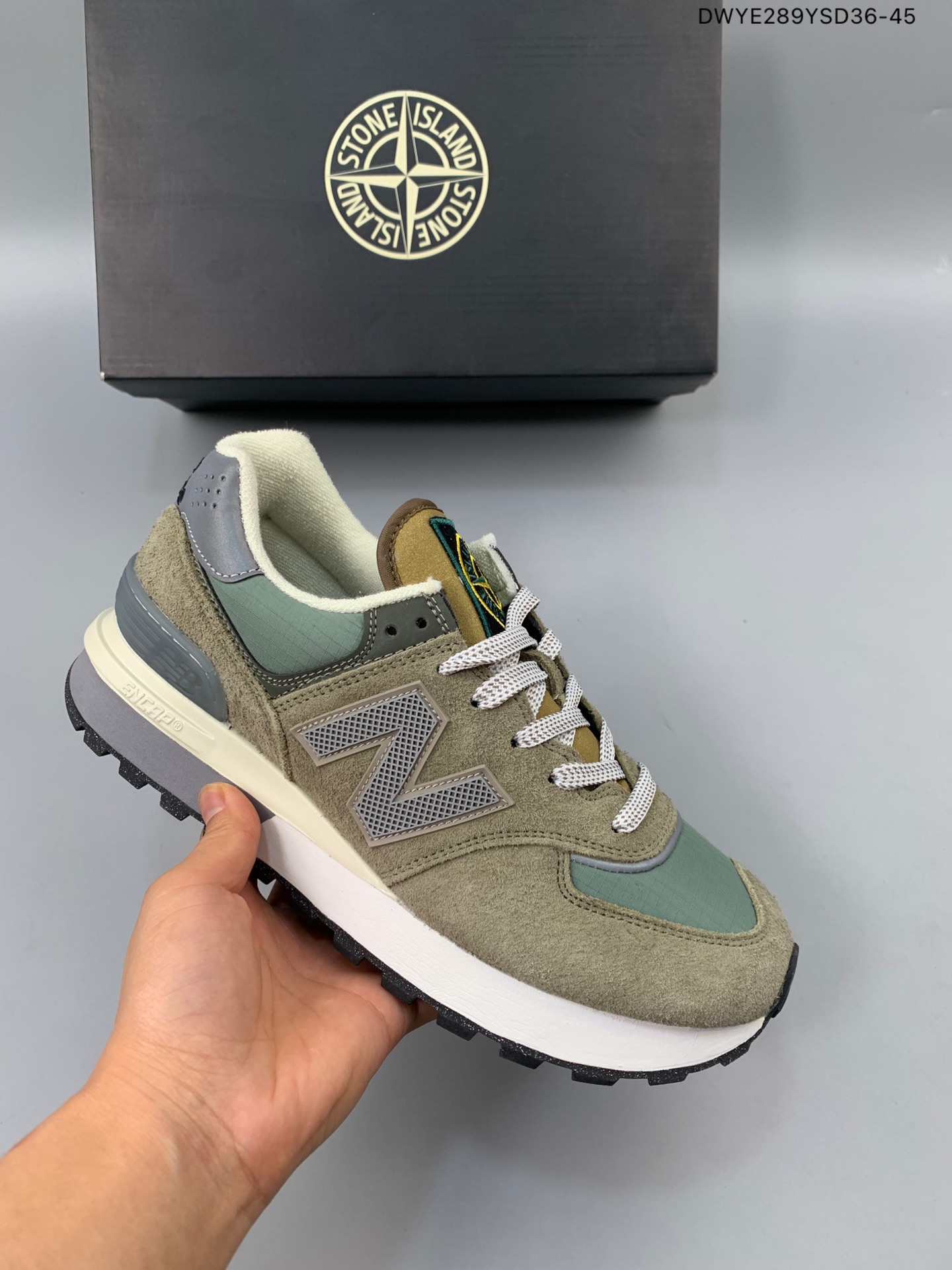 New Balance 574 Legacy Stone Island - vstockx