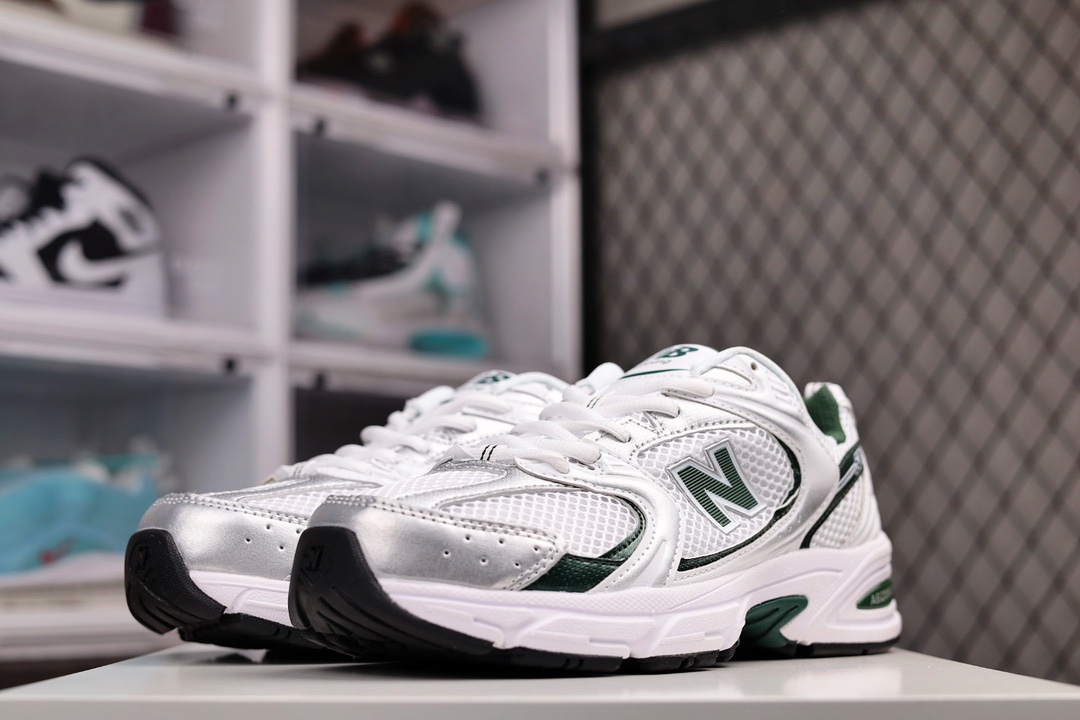 New Balance 530 White Nightwatch Green - vstockx