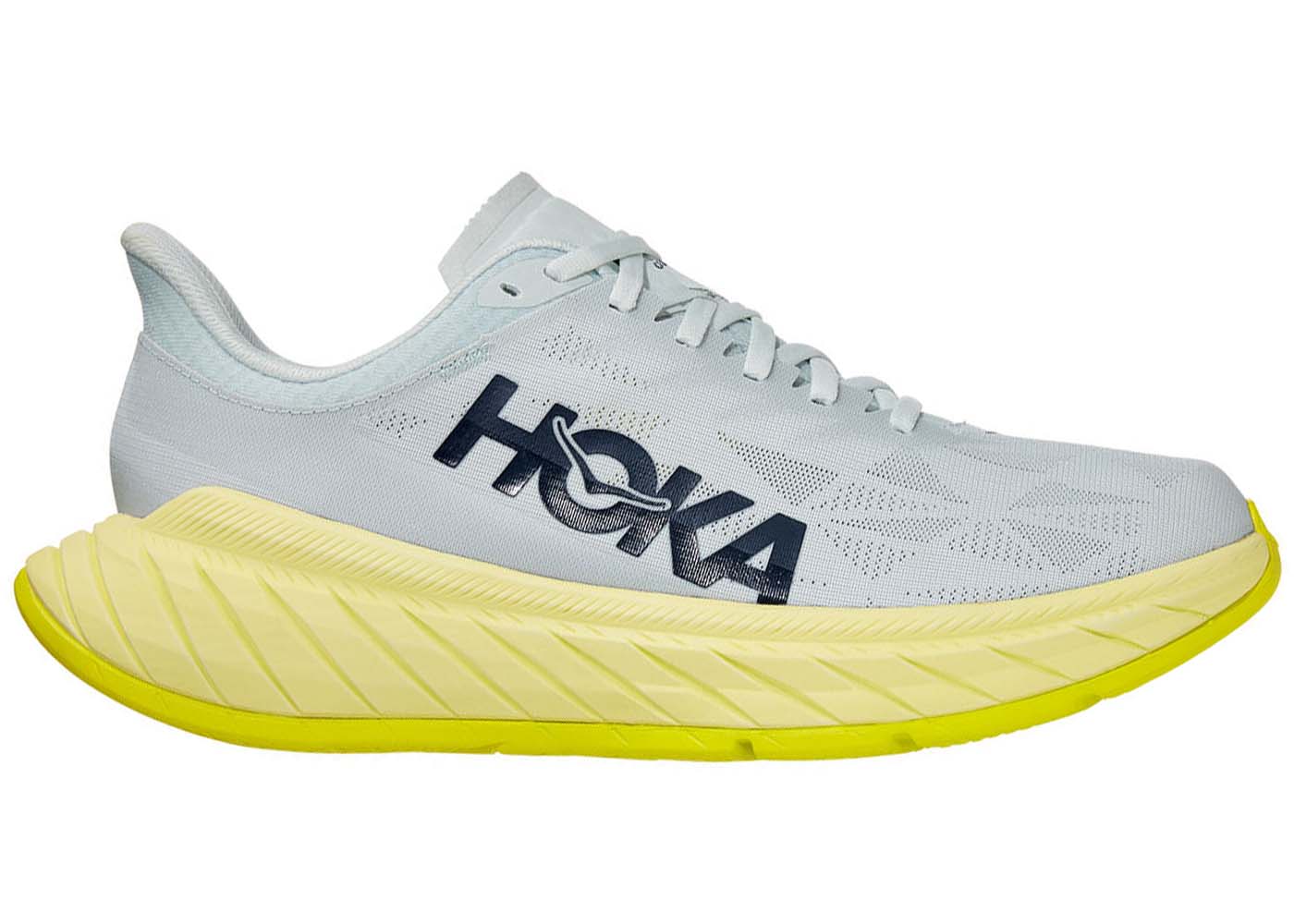 Hoka One One Carbon X 2 Blue Flower Luminary Green - vstockx