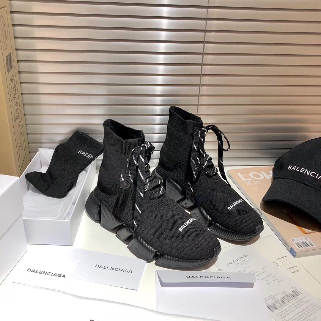 Balenciaga Speed 2.0 Lace Up Black (W) - vstockx