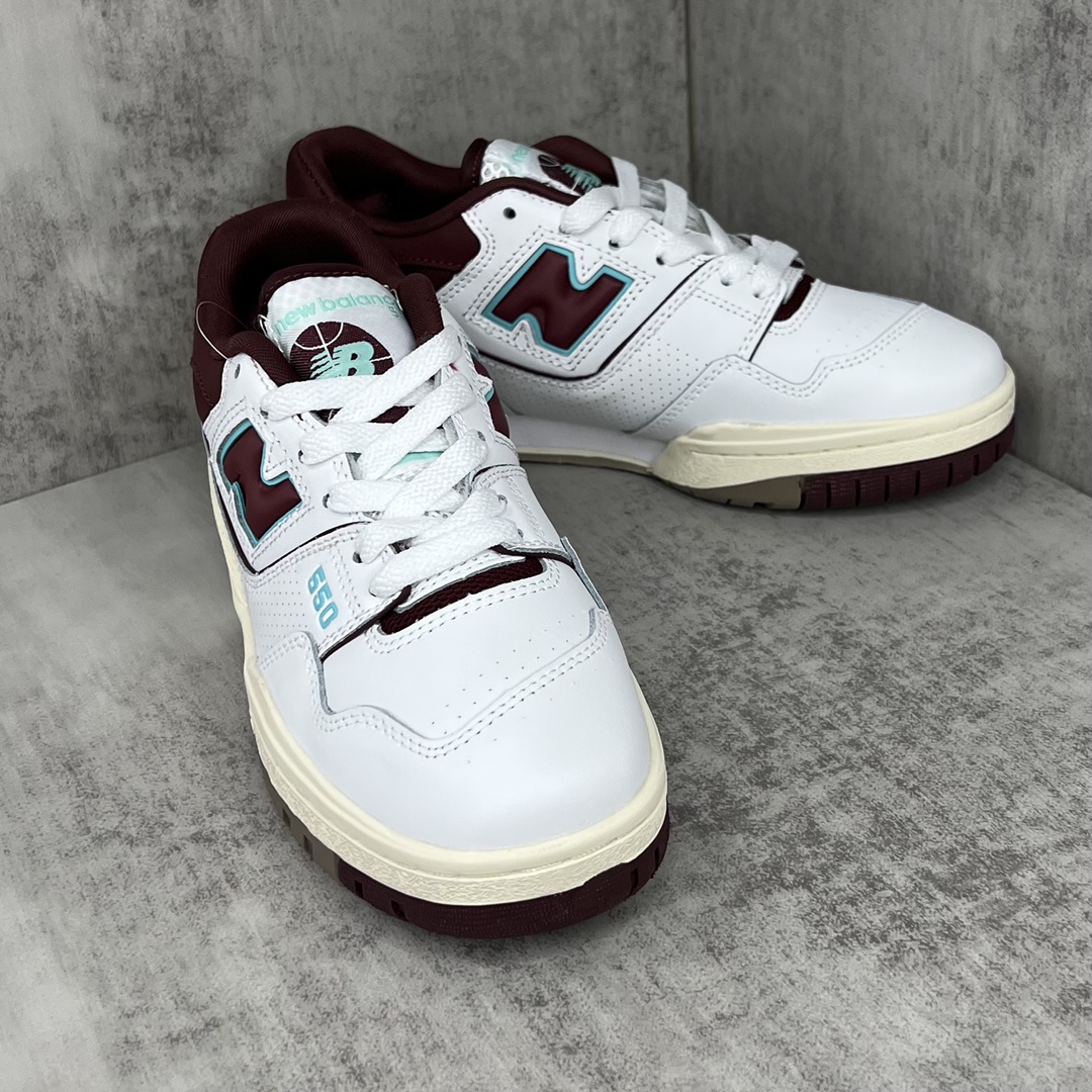 New Balance 550 Burgundy Cyan - vstockx
