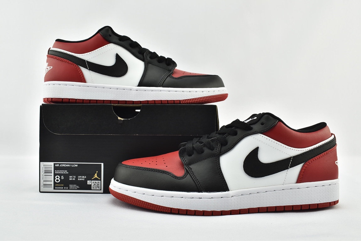 Jordan 1 Low Bred Toe - vstockx