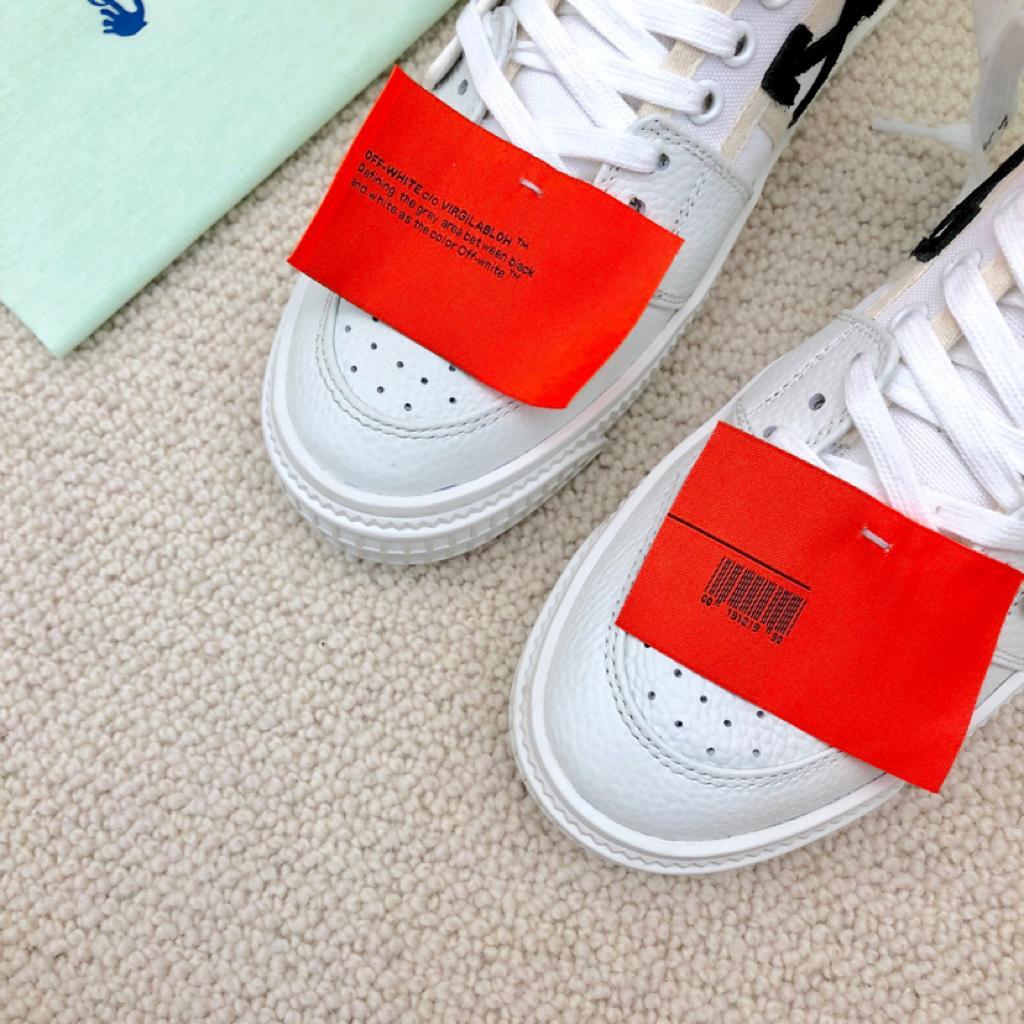 OFF-WHITE Off Court 3.0 Leather White White Orange - vstockx