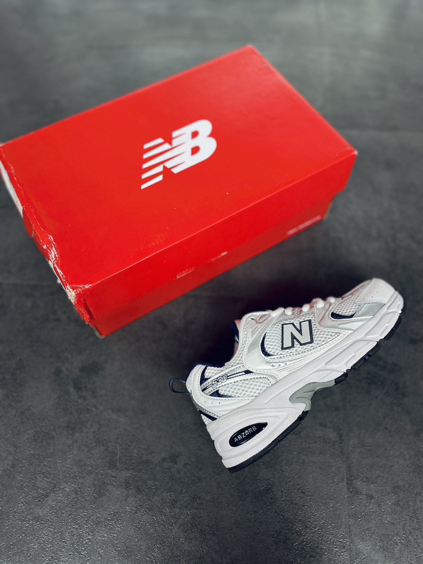 New Balance 530 White Silver Navy - vstockx