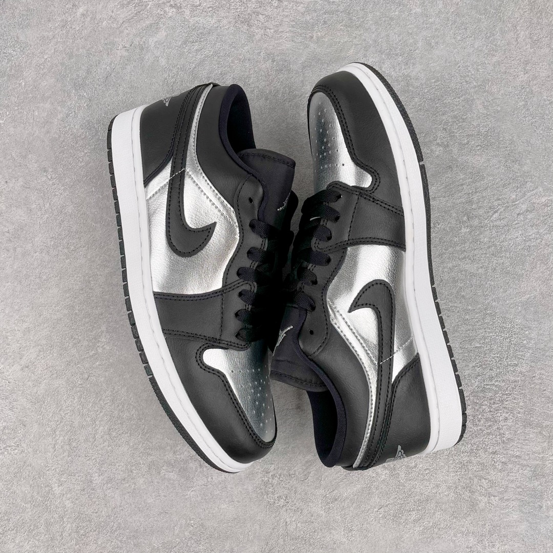 Jordan 1 Low SE Black Metallic Silver - vstockx