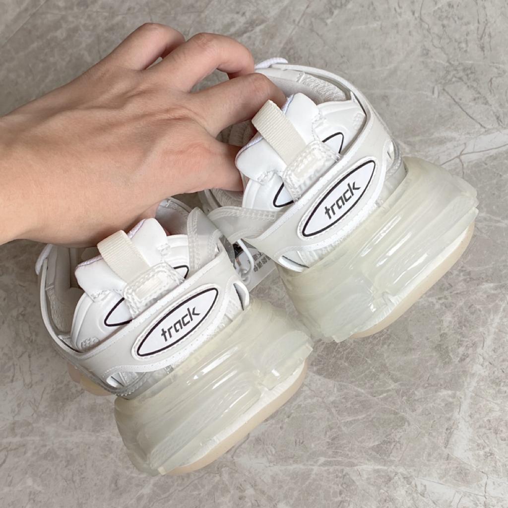 Balenciaga Track Clear Sole White - vstockx