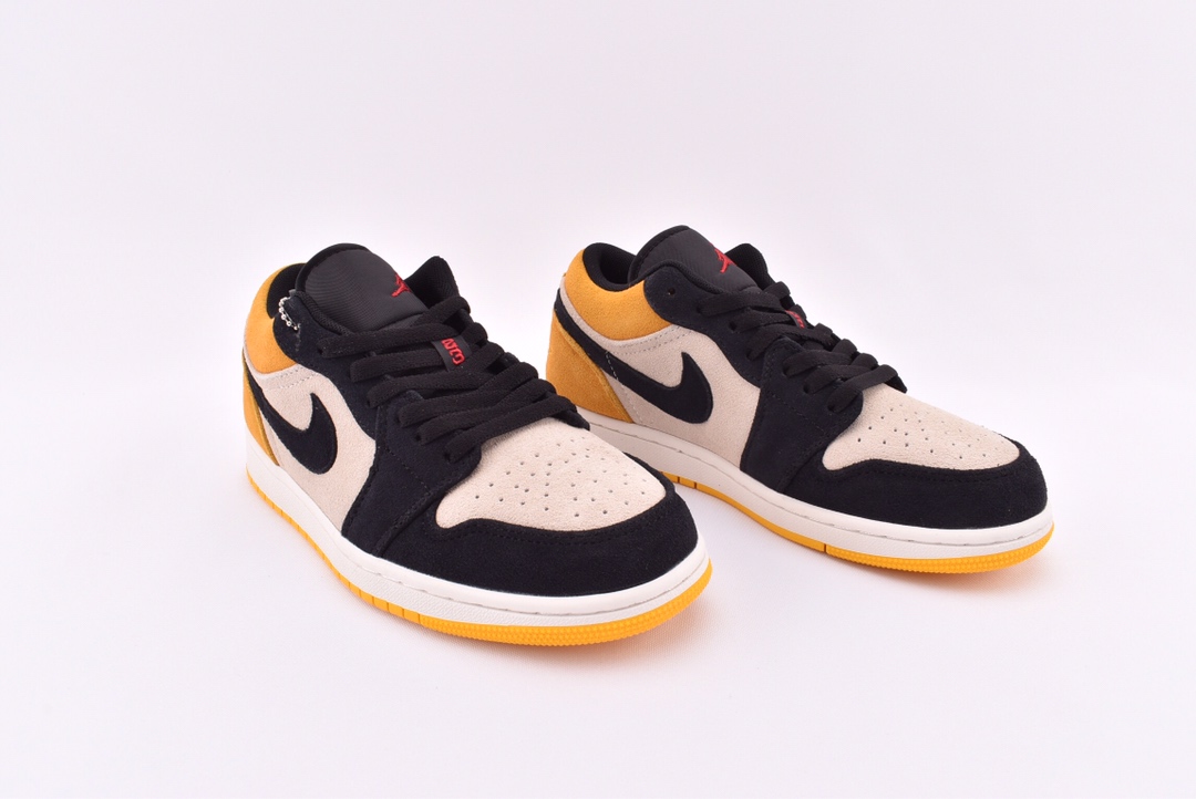 Jordan 1 Low Sail University Gold Black - vstockx