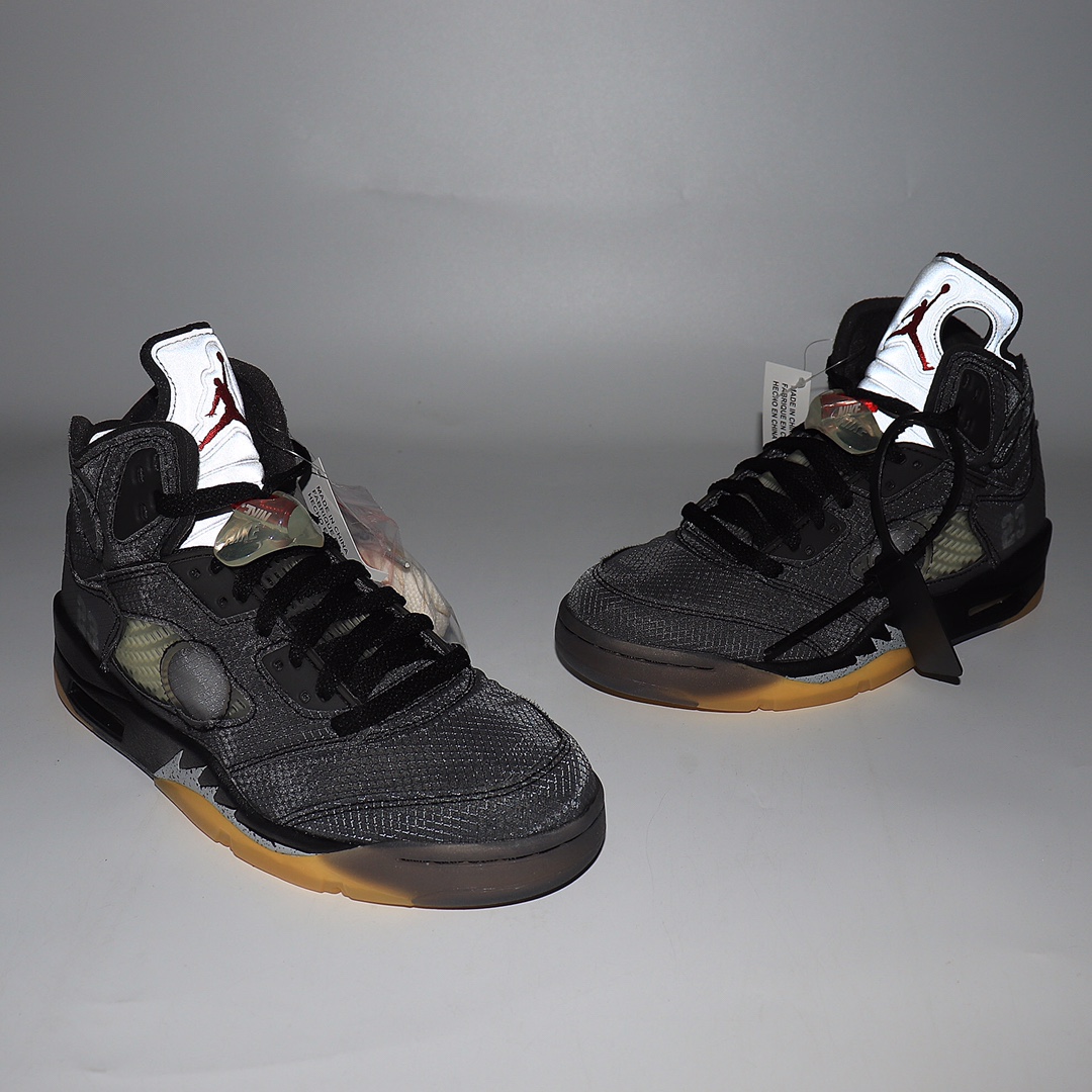 Jordan 5 Retro Off-White Black - vstockx