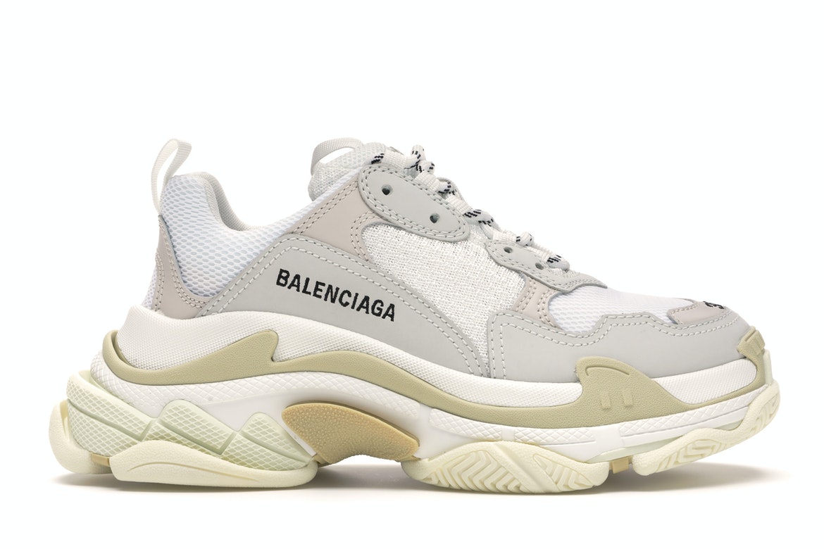 Balenciaga Triple S White (W) - vstockx