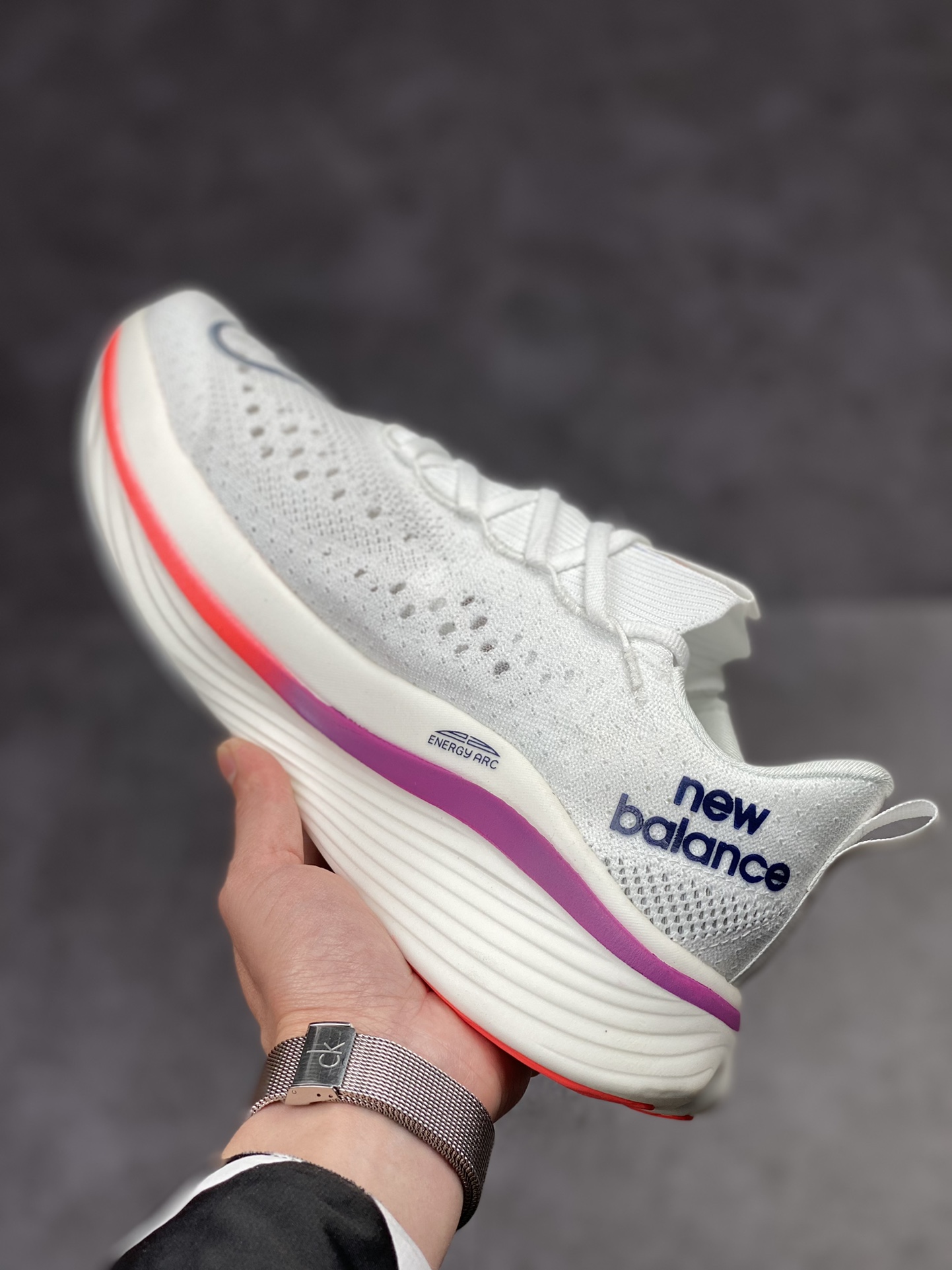 New Balance FuelCell SC Elite V3 White Victory Blue - vstockx