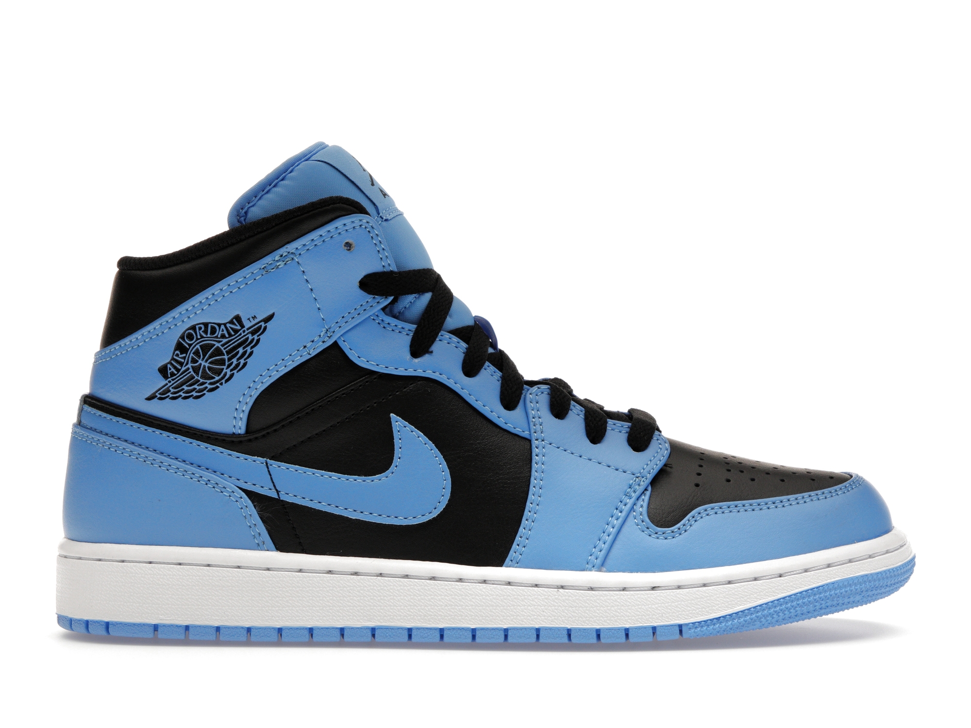 Jordan 1 Mid University Blue Black - vstockx