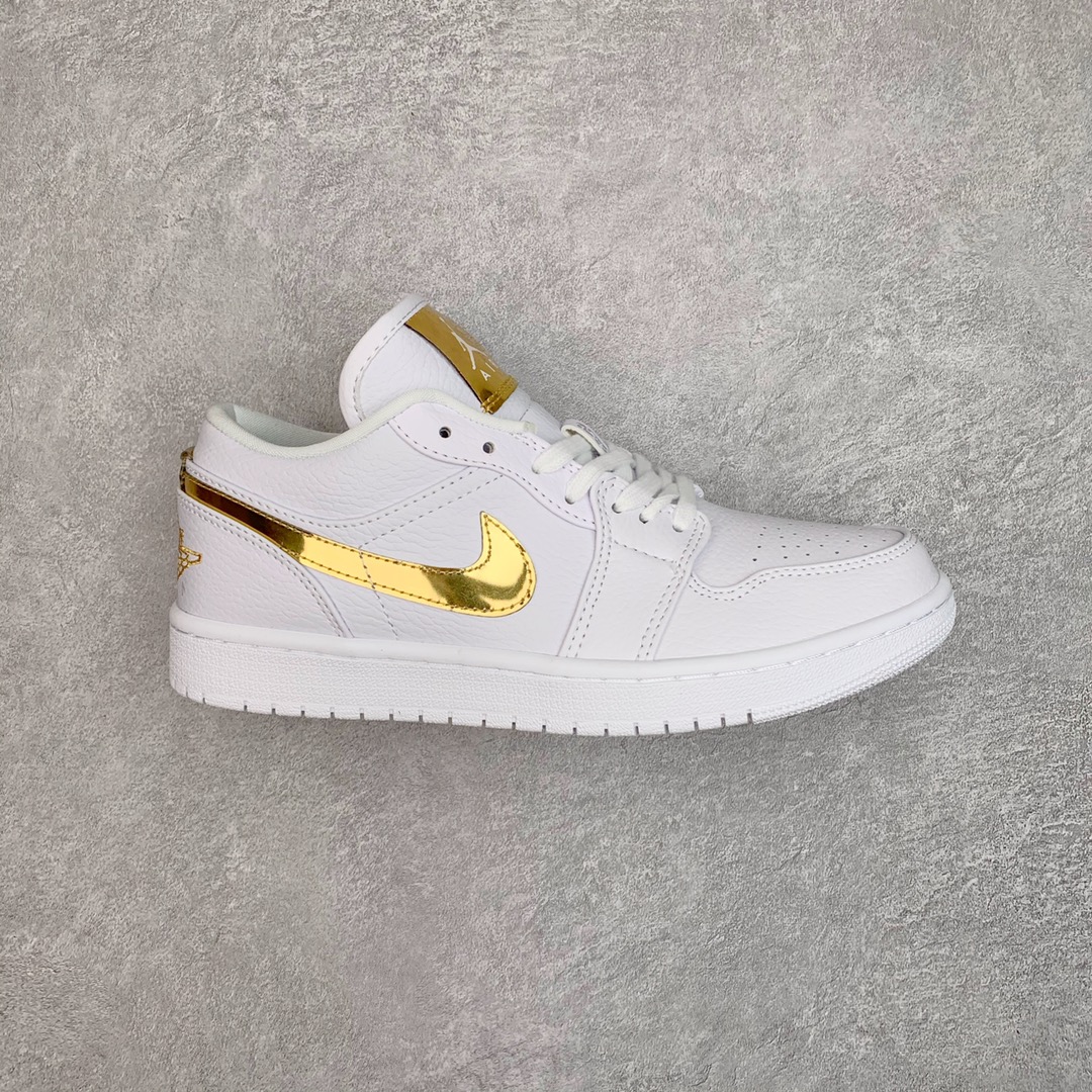 Jordan 1 Low White Metallic Gold (W) - vstockx
