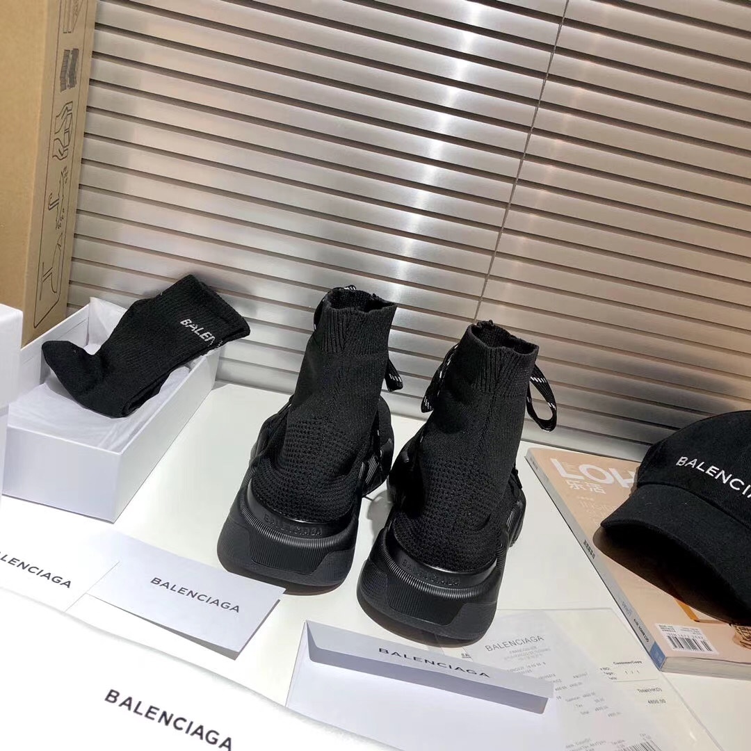 Balenciaga Speed 2.0 Lace Up Black (W) - vstockx