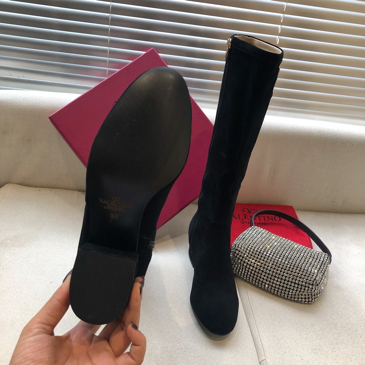 VALENTINO GARAVANI Roman Stud BOOT WOMEN 27 - vstockx