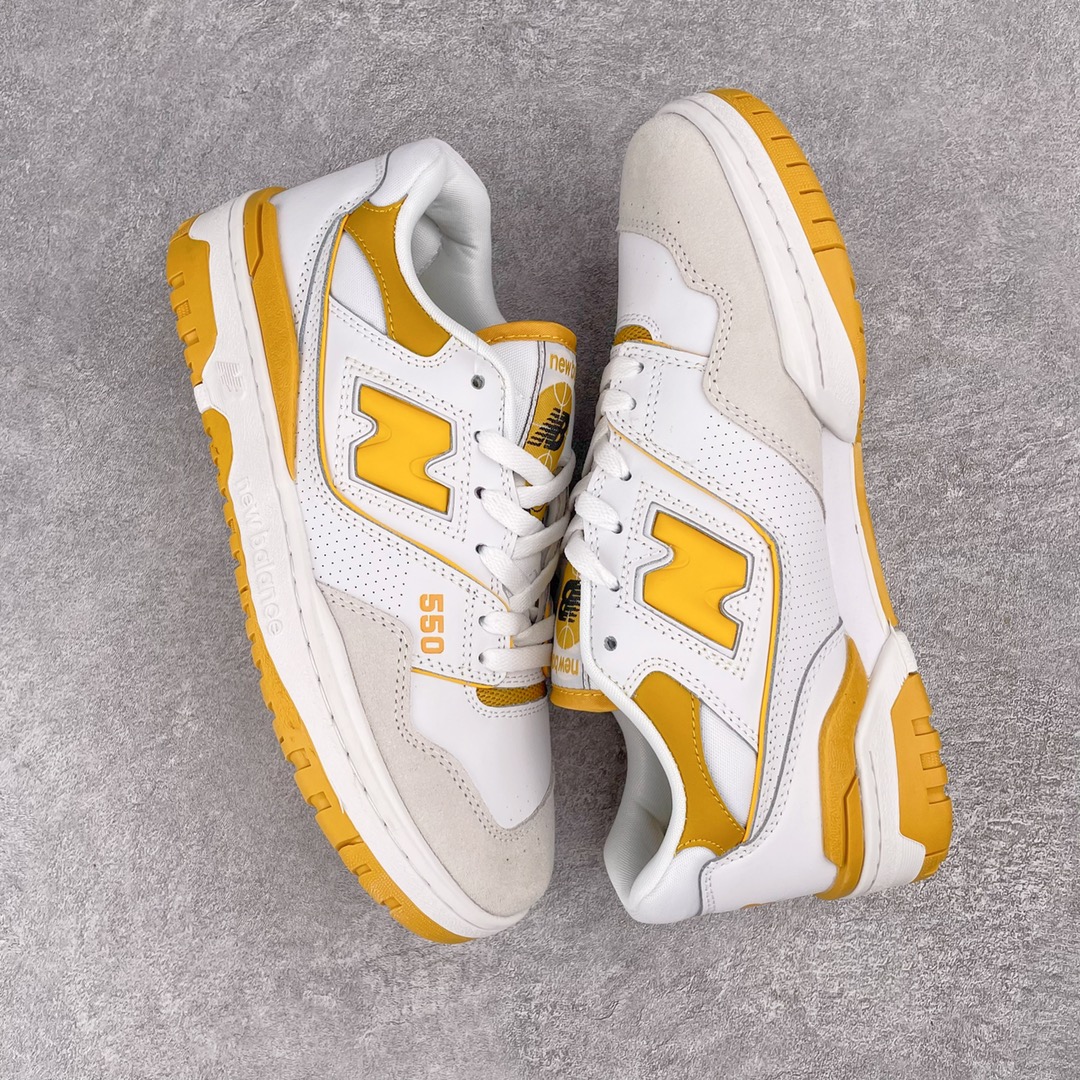 New Balance 550 Sea Salt Varsity Gold - vstockx
