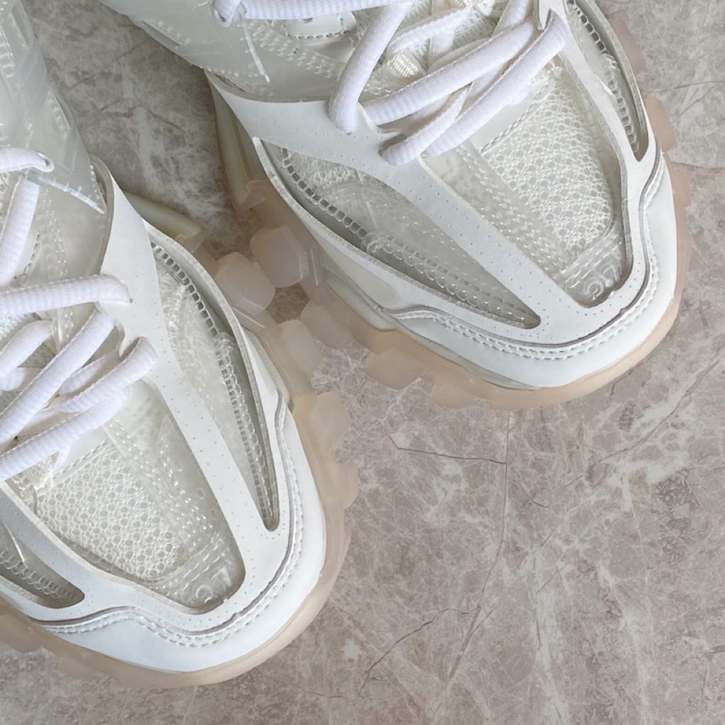 Balenciaga Track Clear Sole White - vstockx