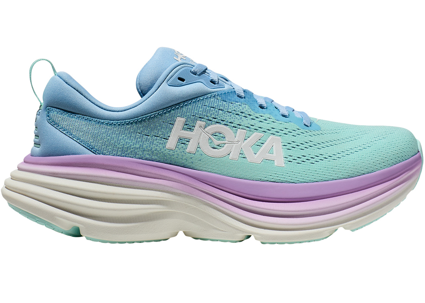 Hoka One One Bondi 8 Airy Blue Sunlit Ocean (Women's) - vstockx
