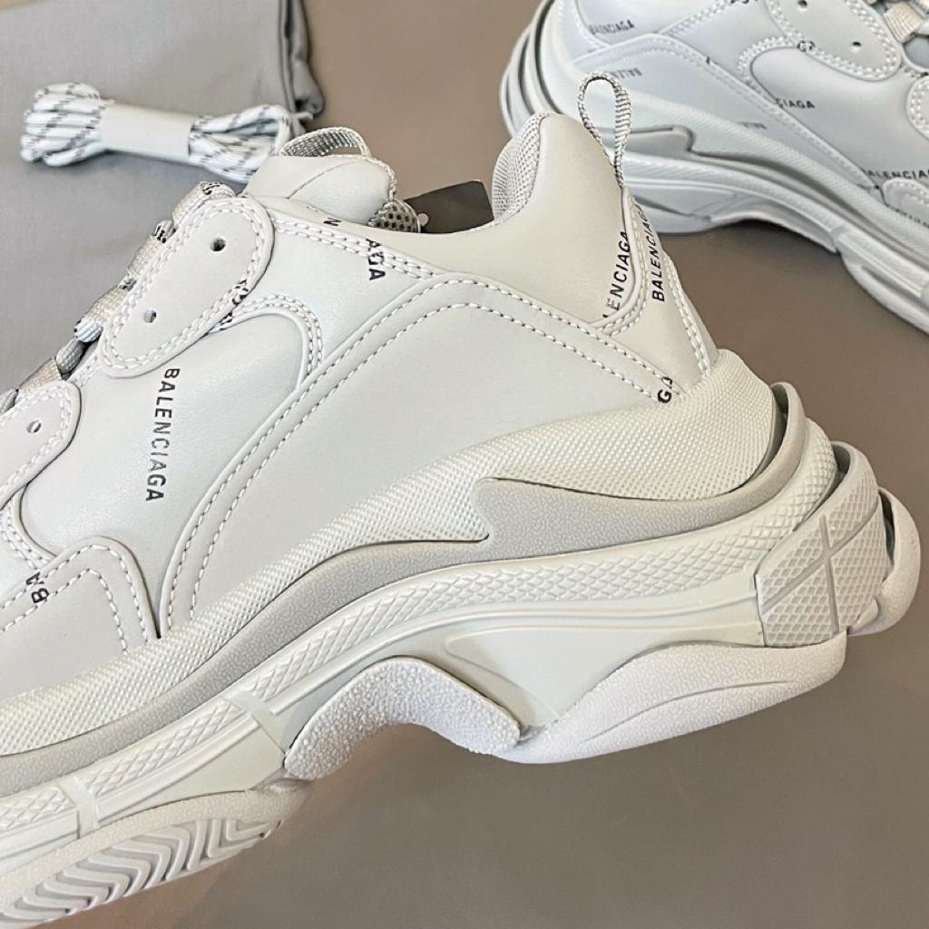 Balenciaga Triple S Allover Logo White - vstockx