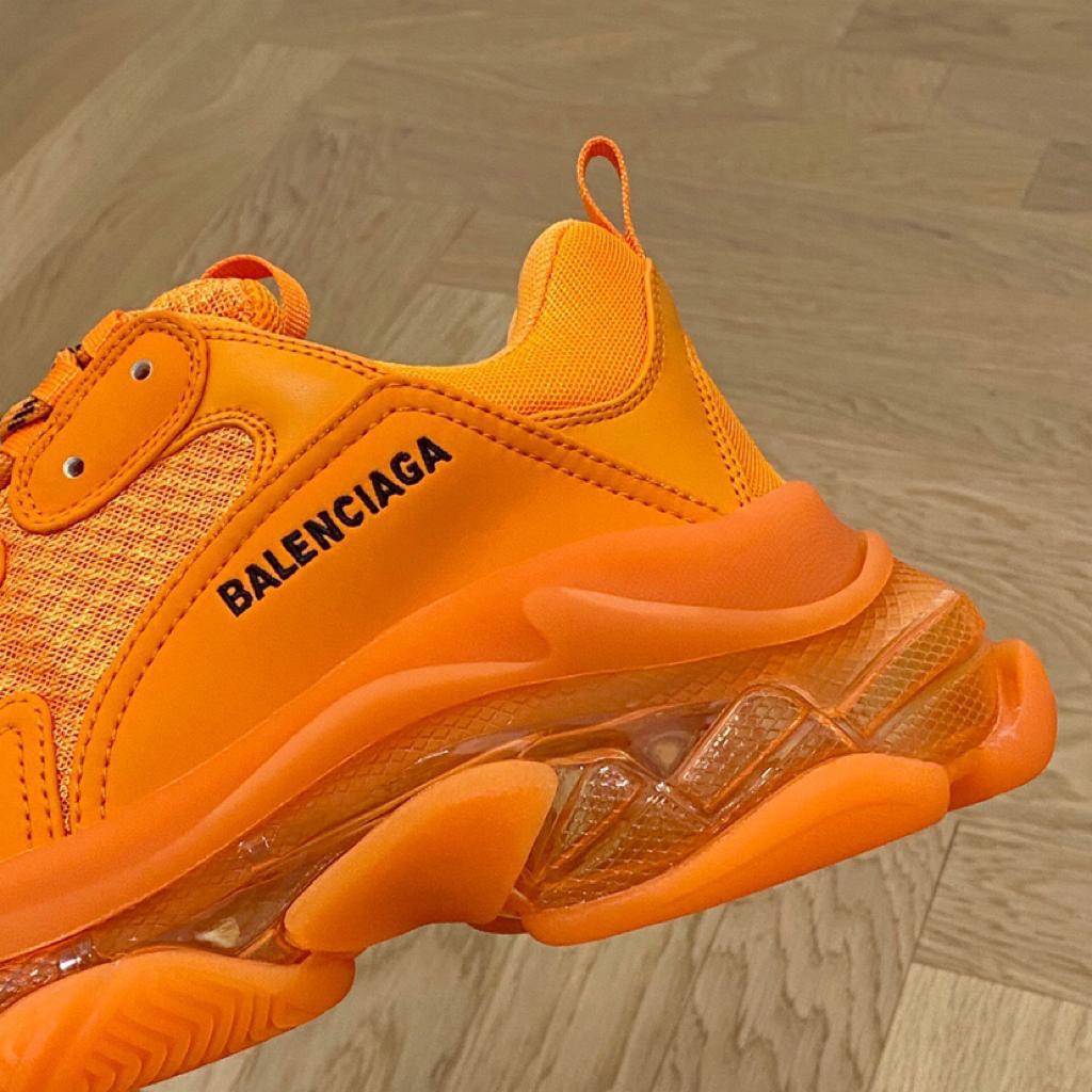 Balenciaga Triple S Clear Sole Orange - vstockx