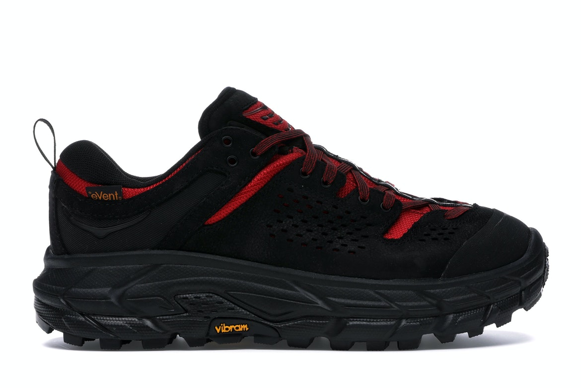 Hoka One One Tor Ultra Low Engineered Garments Black Red - vstockx