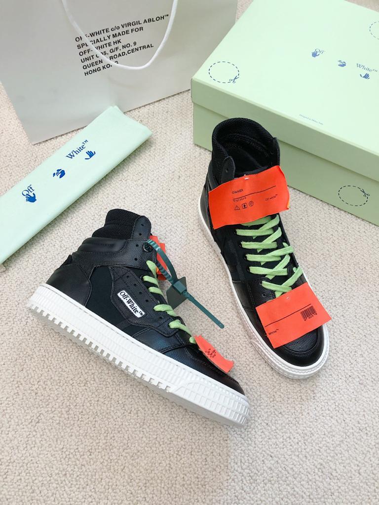 OFF-WHITE Off Court 3.0 Black Neon Green Orange - vstockx