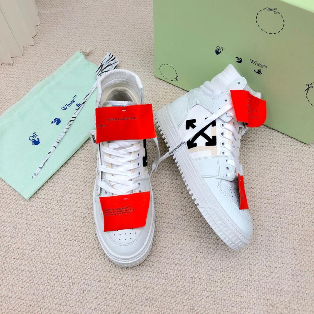 OFF-WHITE Off Court 3.0 Leather White White Orange - vstockx