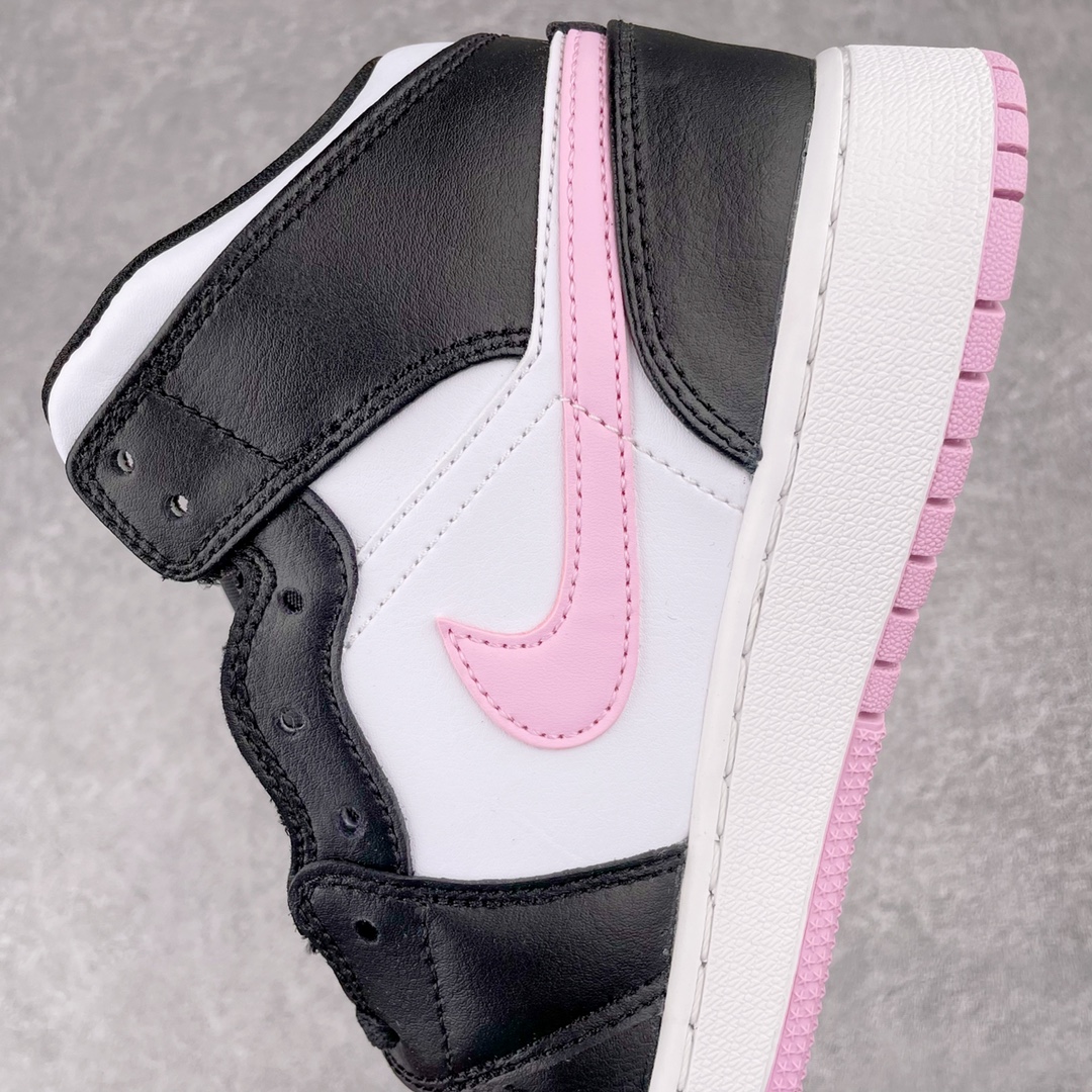Jordan 1 Mid White Black Light Arctic Pink - vstockx